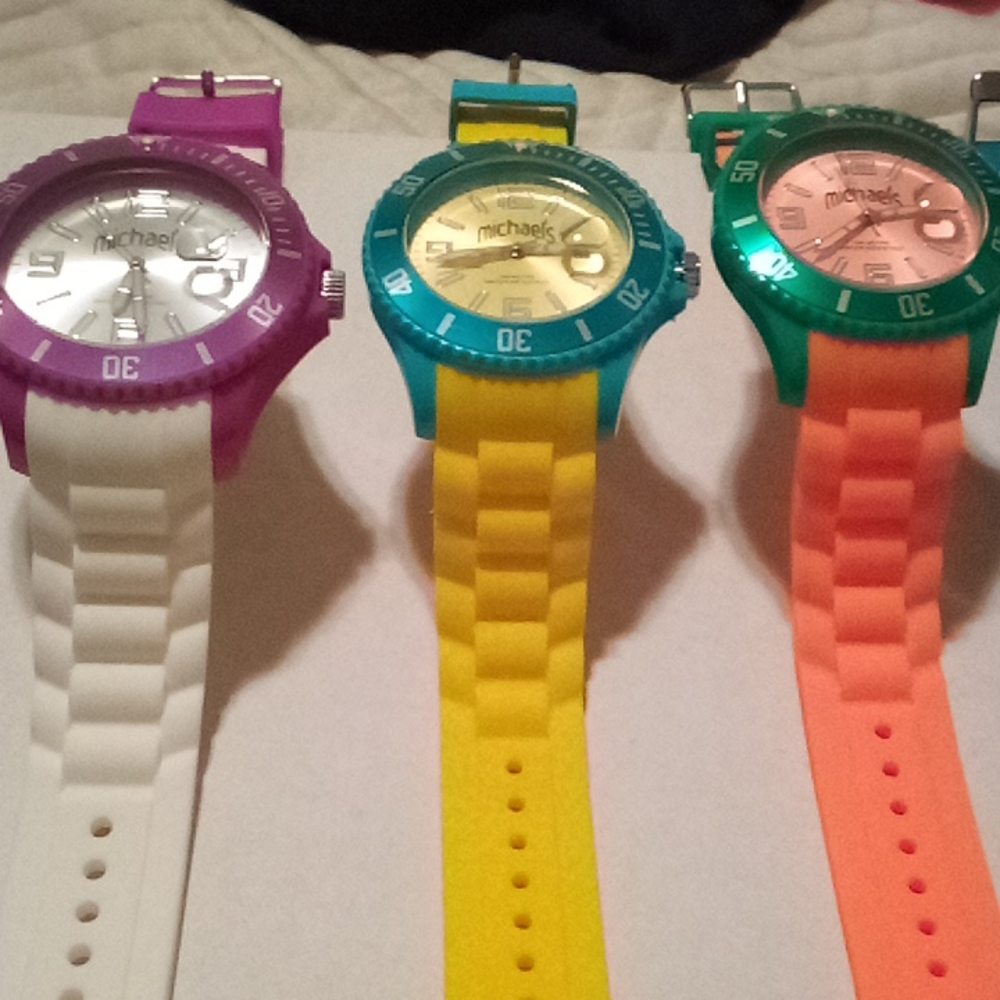 ⭐3/$15 NWT Michaels Swimwear watches. I wear mine everywhere MSRP. is $98.